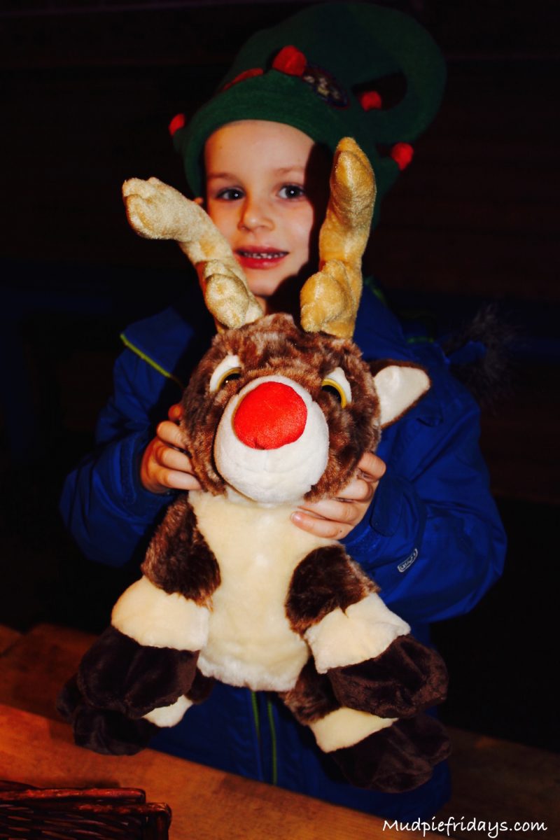 Making soft toys at santas workshop Lapland UK