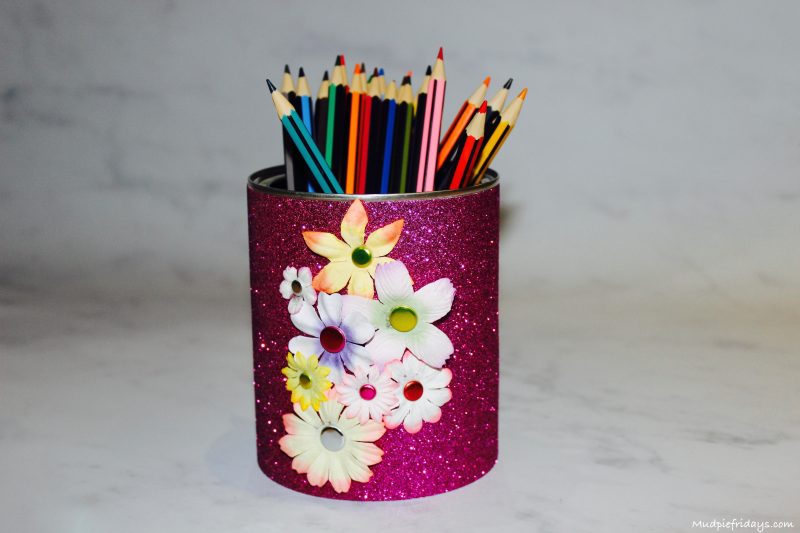 DIY Flower Pencil Holder