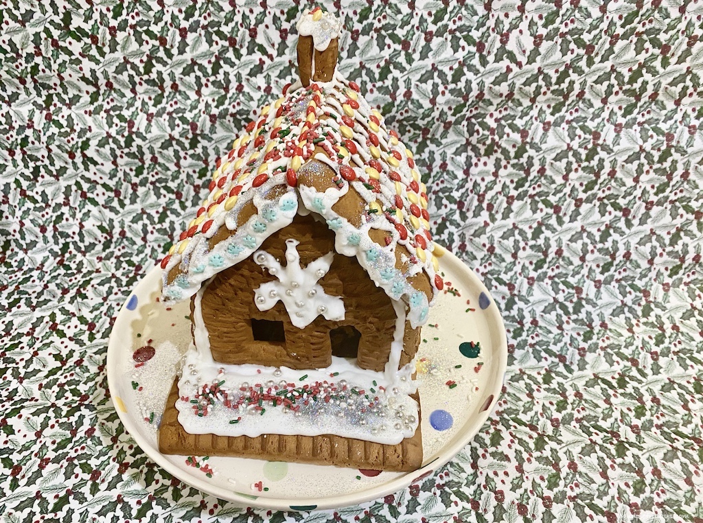 Making our gingerbread house on the run up to Christmas a favourite family tradition