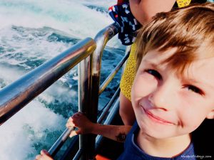 On the boat going over to the isle of Herm