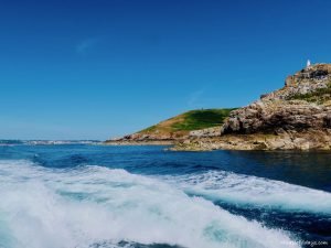 The coastline of the Island of Herm Channel Islands