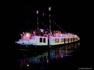 The night boat trip at Rewind South - 80s festival henley