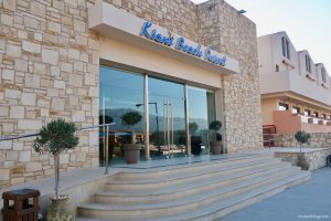 The front of the Kiani Beach Resort Crete