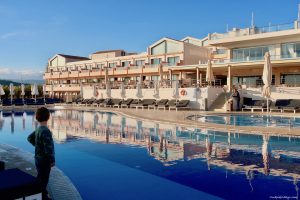 The outside pool on the older side of Kiani Beach Resort Family All Inclusive Crete