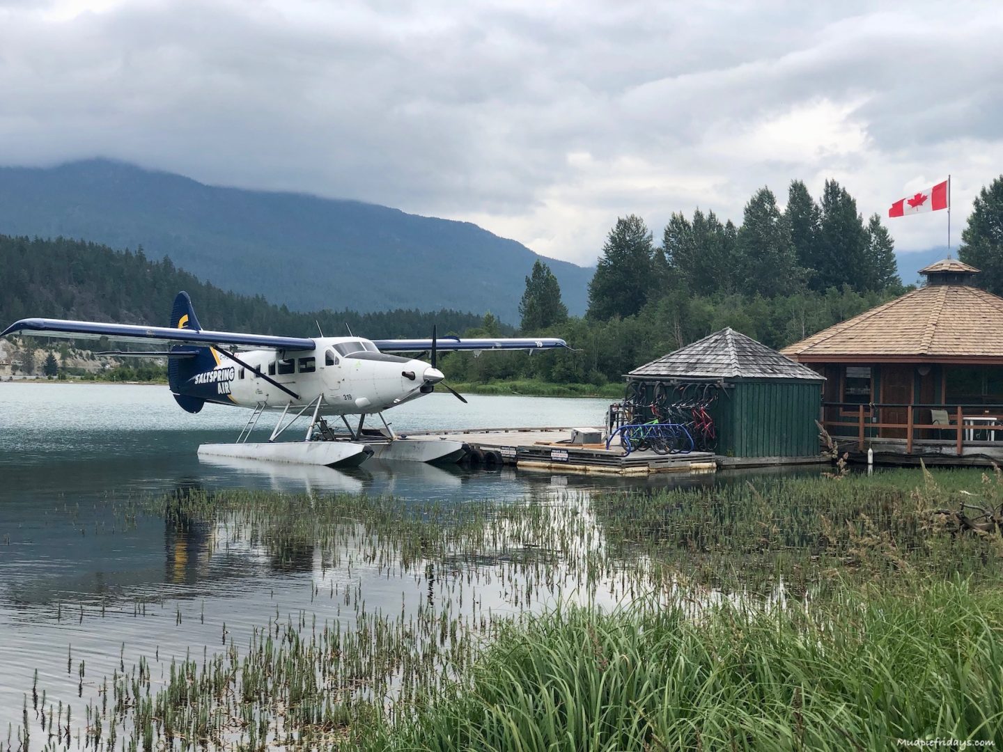 A sea plane on one of the many lakes