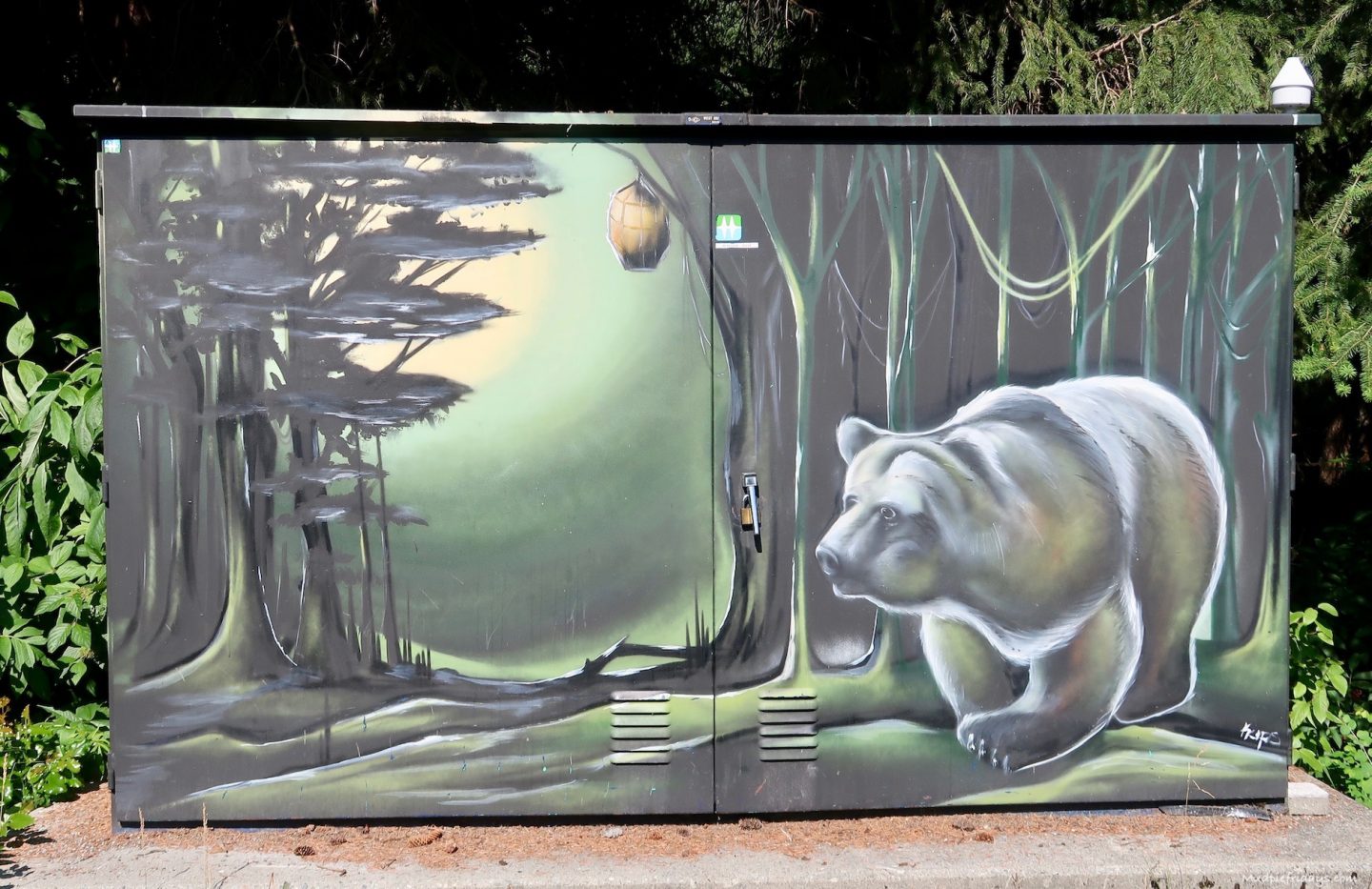 Some of the fab street art - things to spot when visiting Whistler with kids