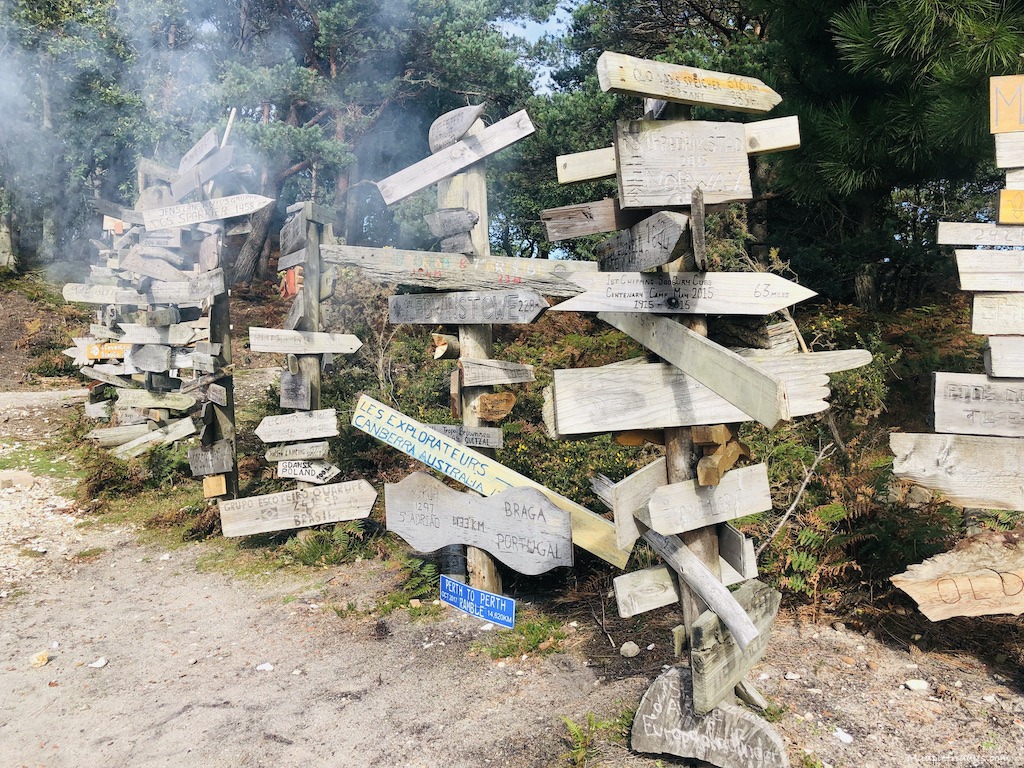Signs at the outpost