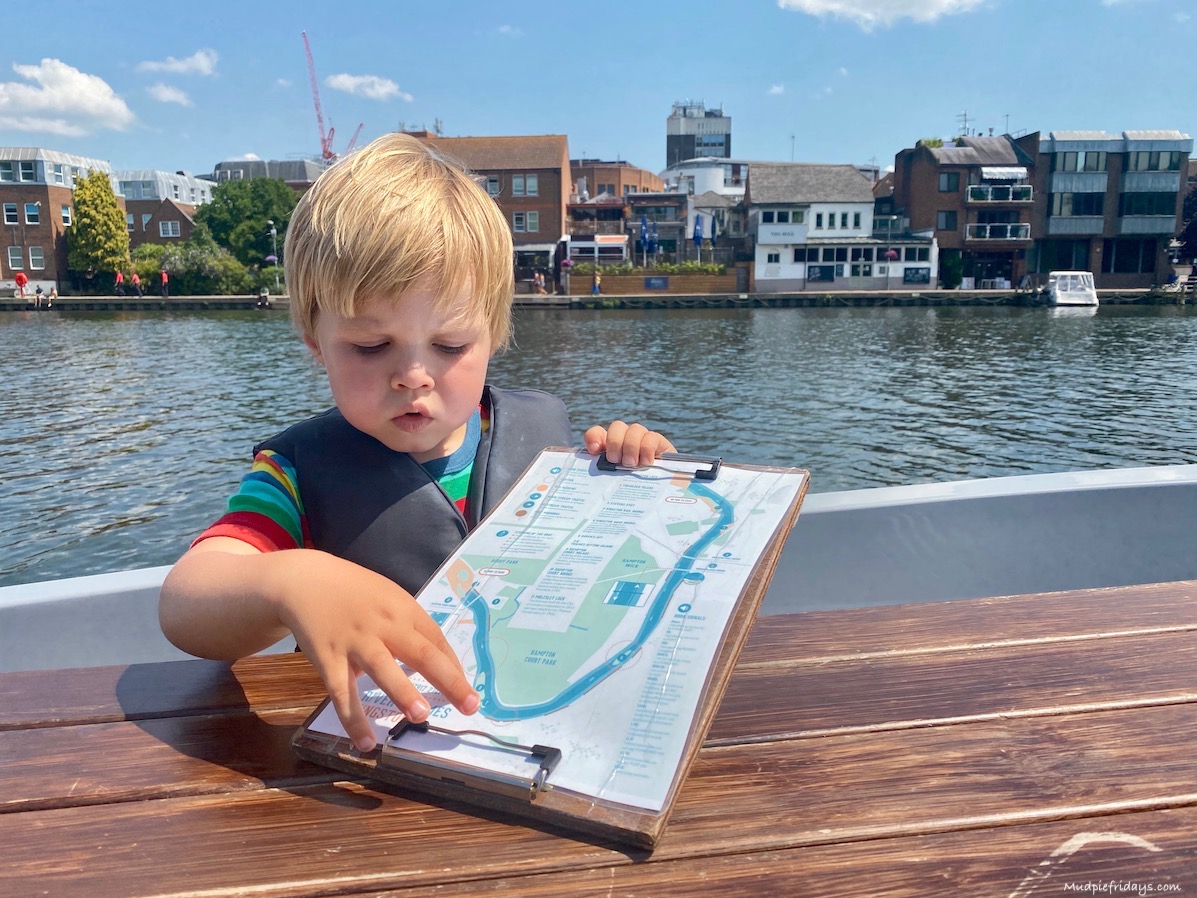 Harry with the route map for GoBoat Kingston