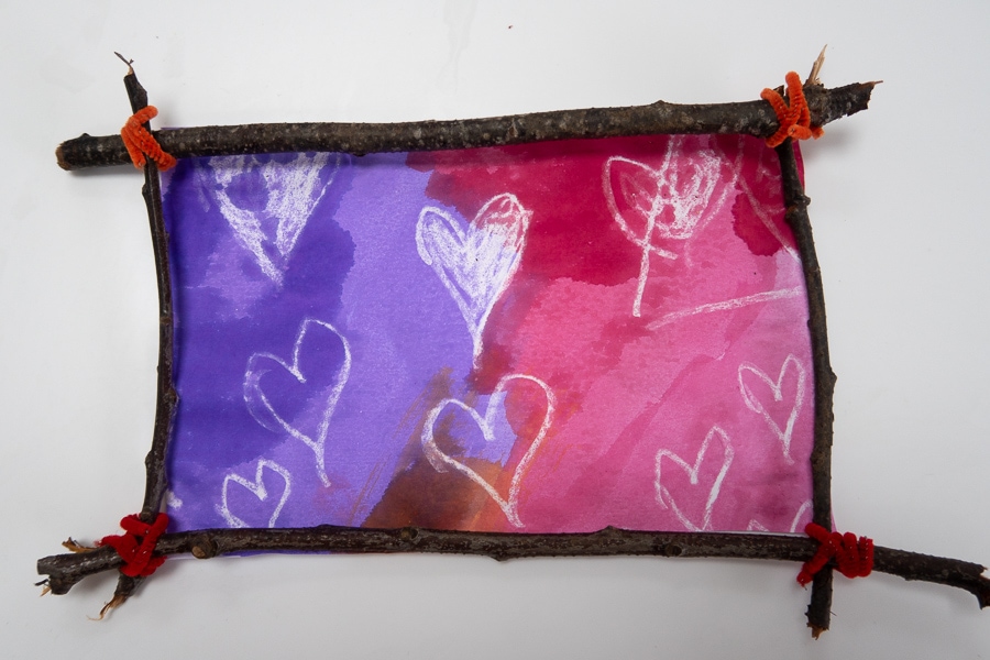 Wax Resin Heart Paintings