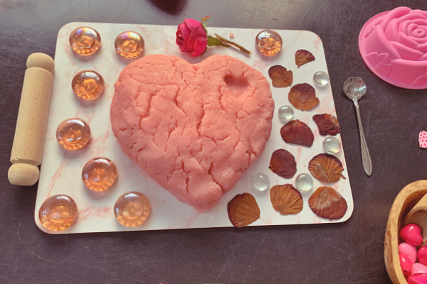 Valentines playdough recipe
