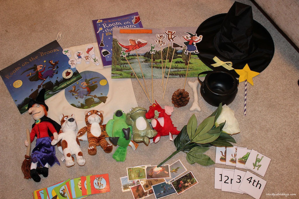 Room on the broom story bag contents ideas