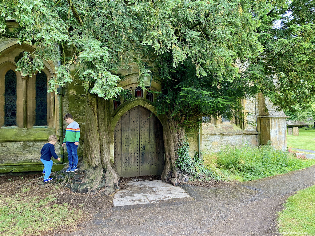 The Church with the yew trees Stow on the Wold