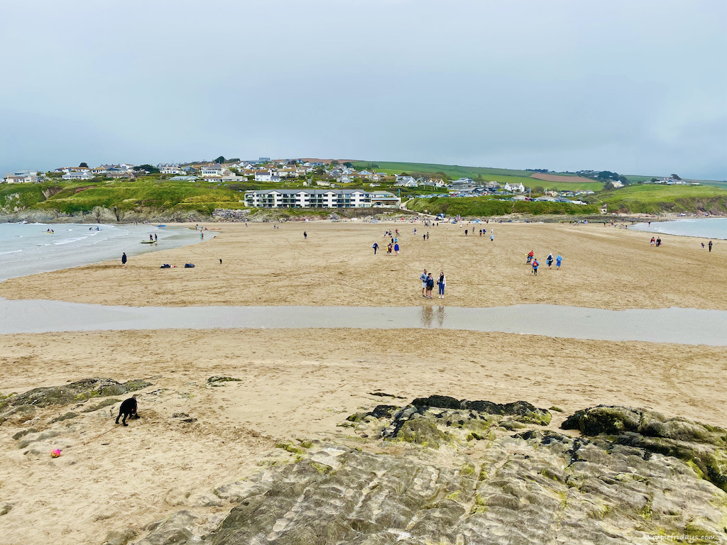 Tide coming across burgh island