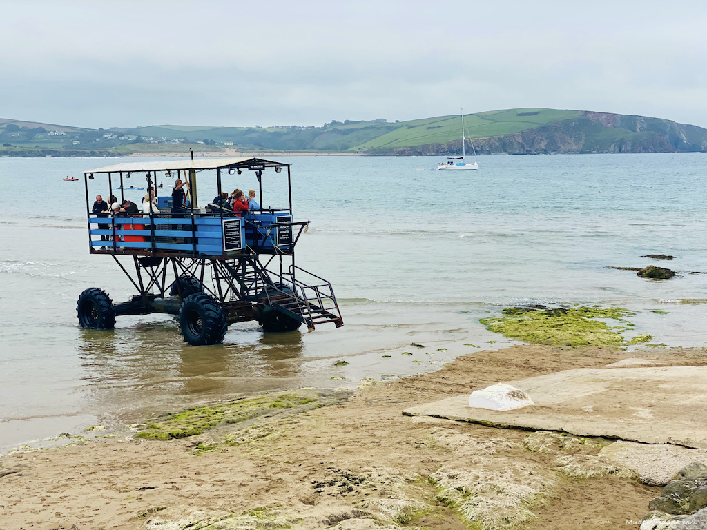 Seatractor arriving at Burgh Island