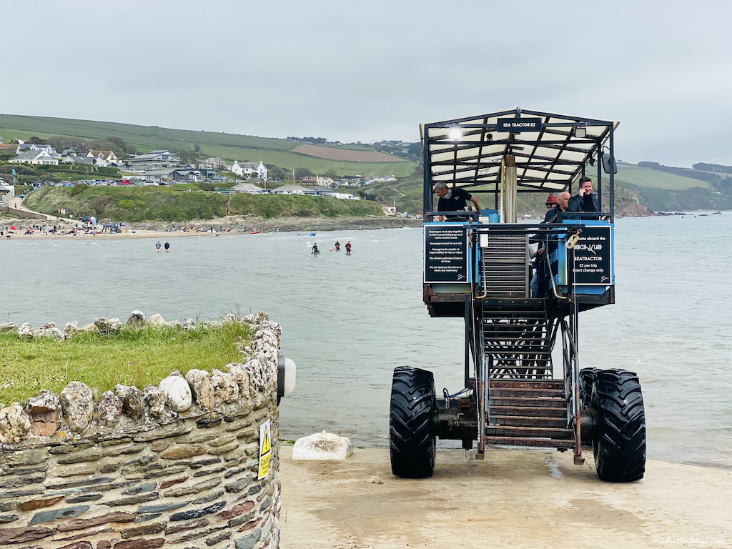 Seatractor landing at Burgh island