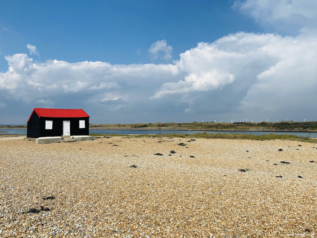 Fishermans hut on Rye Nature Reserve