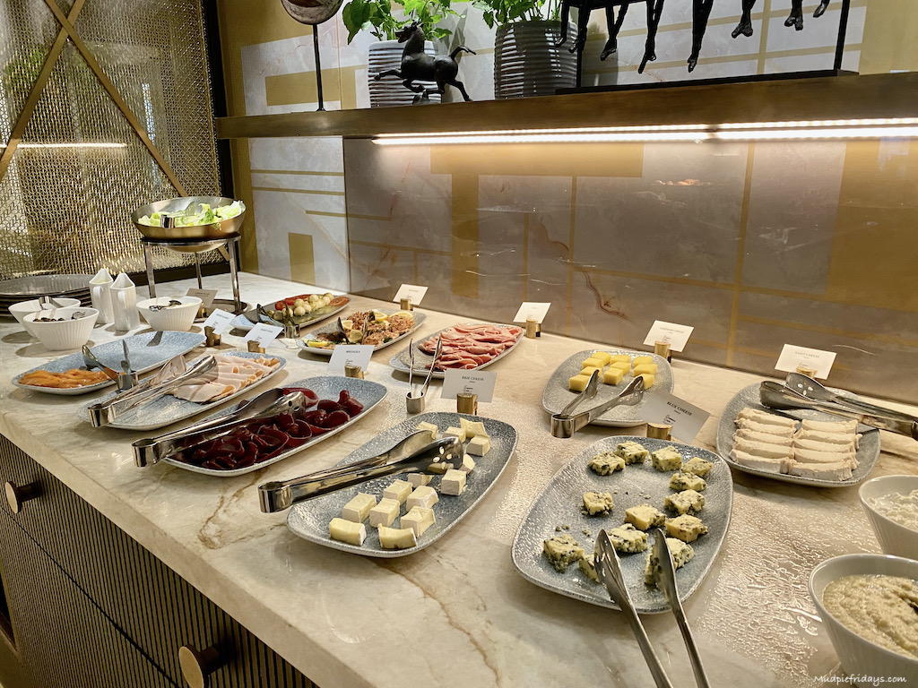Breakfast spread 100 Queens Gate Hotel