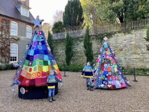 Crochet Christmas Trees Standen House - National Trust Places to visit in Sussex 