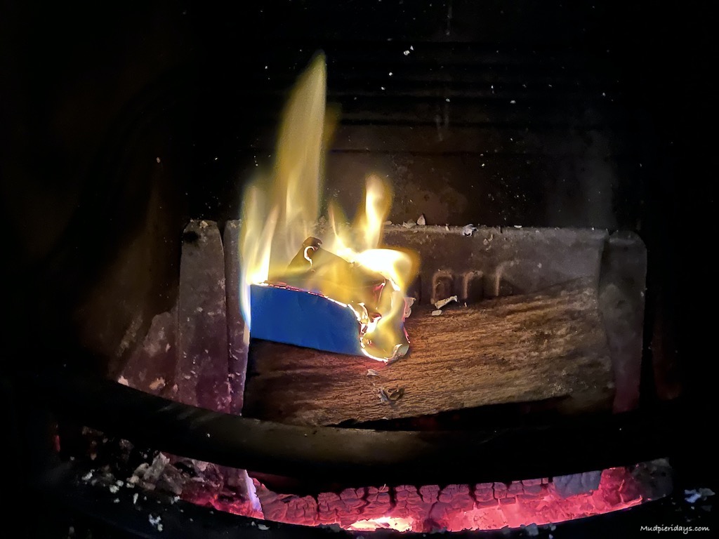 Sending our Christmas letters up the chimney