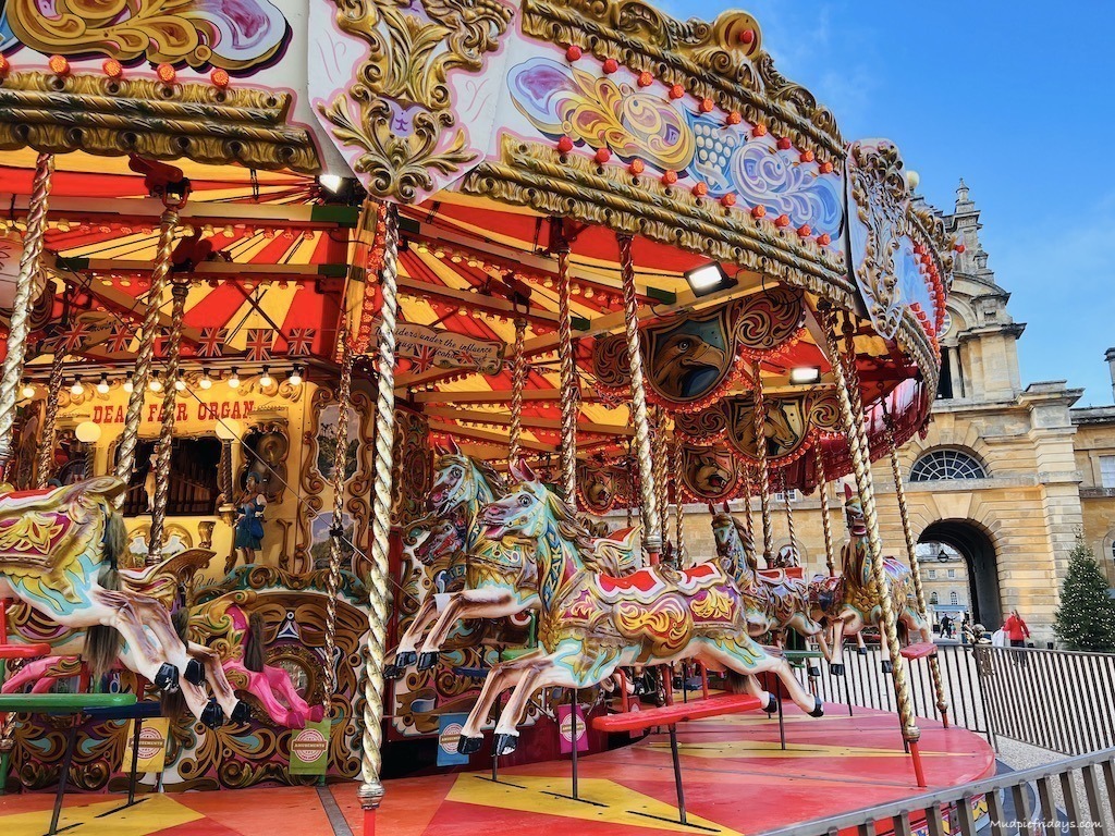 Victorian carousel at Christmas at Blenheim