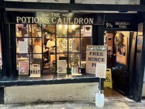 The Potions Cauldron in The Shambles York shop front