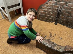 interactive DIG experience in York learning about archeology hands on