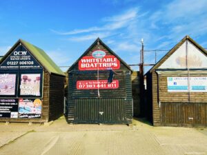 boat trips from Whitstable harbour huts