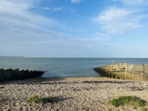 Whitstable beach by the harbour