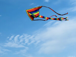 Kite on the beach at Whitstable