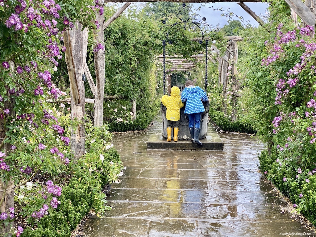 The boys in the rain at Polesdon Lacey