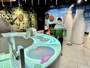 Second floor in Yorks chocolate story showing the interactive exhibits and how chocolate is made