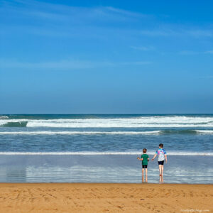 Playa de Zaratuz on the way from San Sebastian to Bilbao