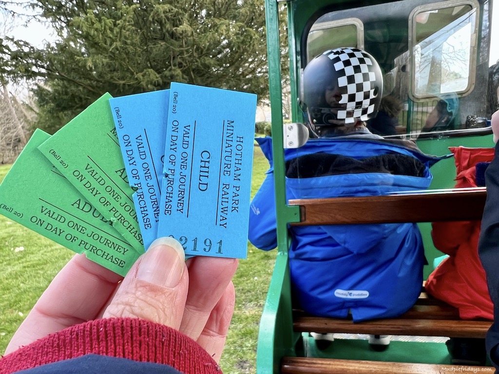 train tickets for the miniature train