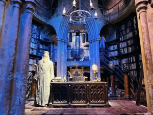 Dumbledore office at Warners Bros Studio Tour London