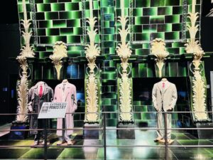 The beautiful green tiles of the Ministry of Magic