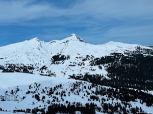 Views from the Eiger Express across the mountains in Switzerland