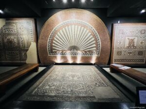 The mosaics in the Verulamium museum