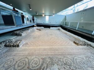 The Roman Mosaic and Hypocaust in the park in St Albans