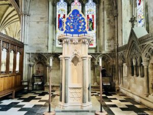The tomb of the unknown priest in St Albans Cathedral