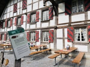 The farmhouse restaurant at Ballenberg