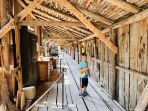 Learning how rope is made at the Ballenberg swiss open air museum