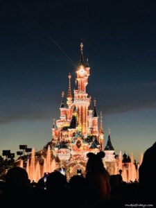 Disneyland Paris Castle on 30th birthday celebrations