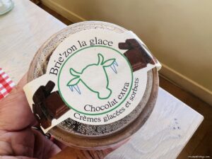 Kids dessert that was made at Les Délices de la Ferme the farm restaurant at Center Parcs Disneyland Paris