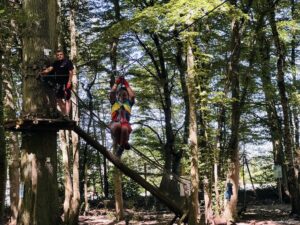 The Tree Top Ropes at Center Parcs Paris France