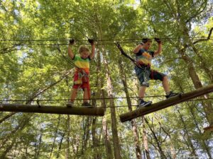 The Tree Top Ropes at Center Parcs Paris France