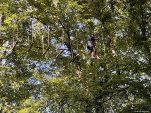 The Tree Top Ropes at Center Parcs Paris France