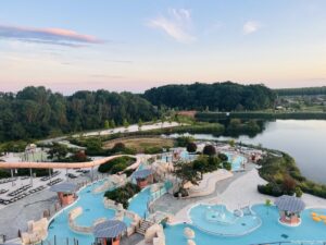 The outside element of the water park Aqualagon - Disneyland Paris Hotel