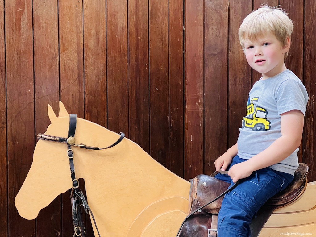 riding wooden horses