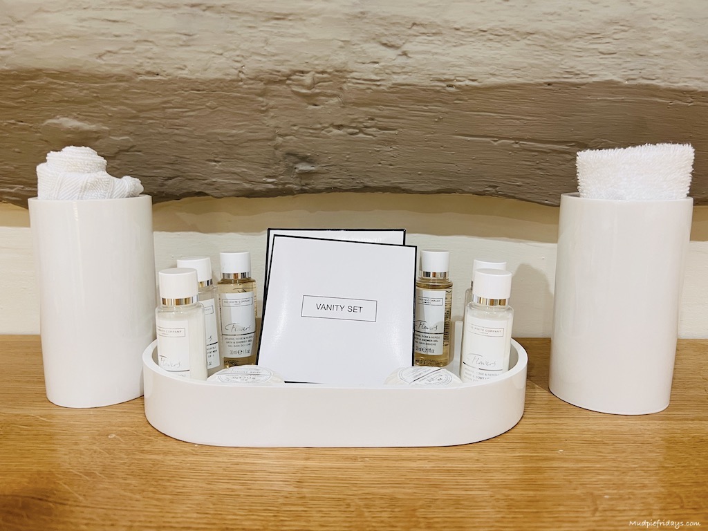 White Company Toiletries available in the five star Eastbury Hotel Sherborne