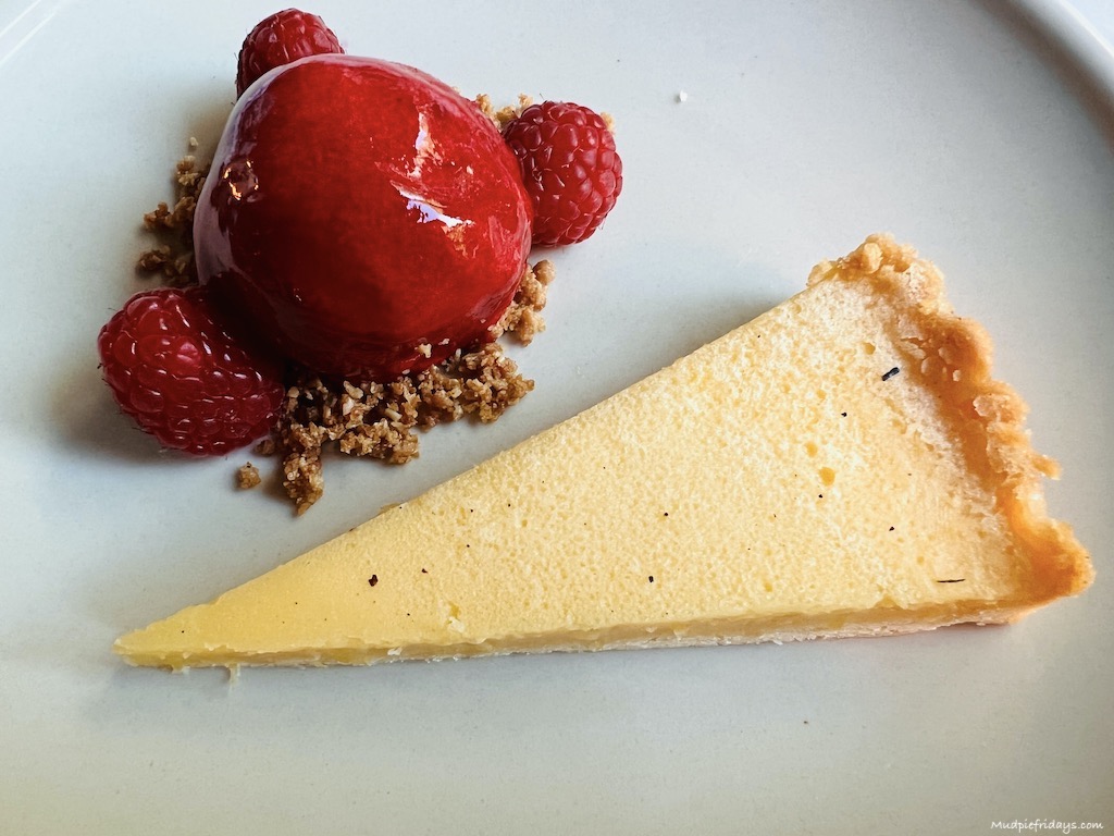 Dessert at the Seasons Restaurant which is part of the Eastbury Hotel Sherborne